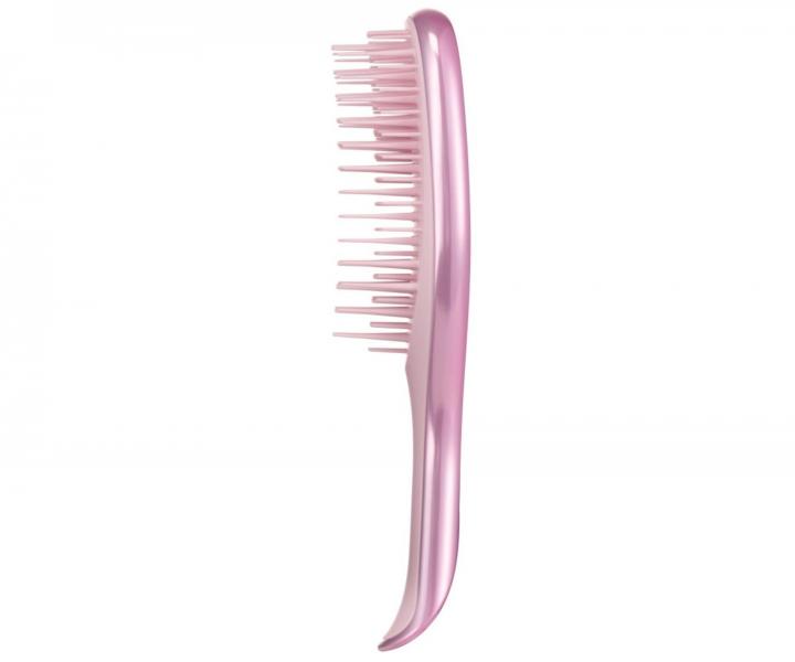 Cestovn� kefa na roz�es�vanie vlasov Tangle Teezer Ultimate Detangler Mini Chrome Pink Satin - metalick� svetlo ru�ov�
