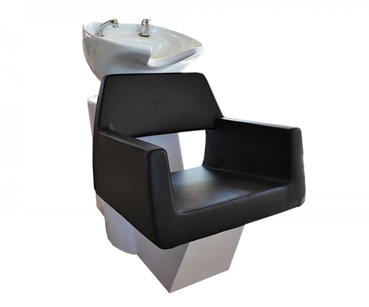 Kadern�cky um�vac� box Detail Luxor - �ierne kreslo (77) - biely um�vac� box - II. akos� - odrenina