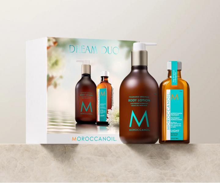 Dar�ekov� sada �ahkej olejovej starostlivosti a telov�ho mlieka Moroccanoil Dream Duo Light