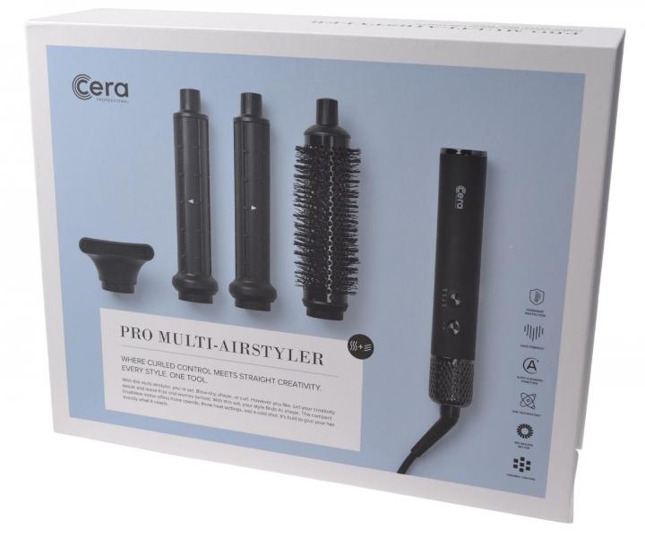 Multifunk�n� teplovzdu�n� kefa na vlasy Cera Pro Multi-Airstyler RM-HSC98 - 1100 W, �ierna