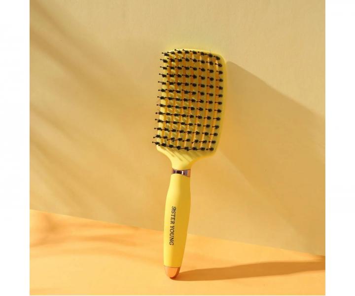 Kefa na roz�es�vanie a f�kanie vlasov s divia��mi a nylonov�mi �tetinami Sister Young Ovia Hair Brush - �lt�