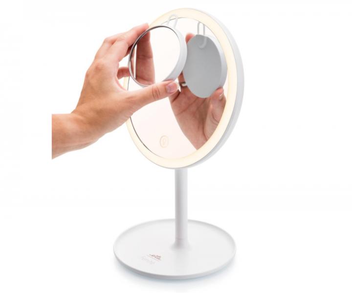 Kozmetick zrkadlo s LED osvetlenm a zvovacm zrkadlom ETA Fenit 1354 - biele