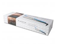 Profesionlna ehlika na vlasy Eurostil Professional Platinium Ceramic Tourmaline Straightener - strieborn/modr