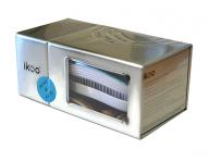 Cestovn� kefa na vlasy Ikoo Pocket Metallic Pacific - bielo-tyrkysov�