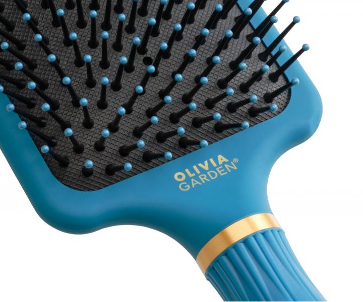 Kefa na vlasy Olivia Garden�NanoThermic Paddle Nylon Peacock