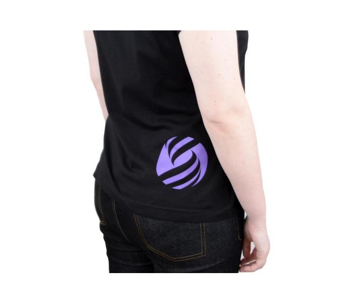 Triko s krtkym rukvom, okrhly vstrih - dmske, ierne XL