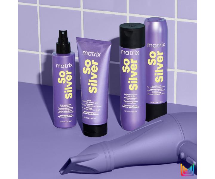 Kondicionr pre neutralizciu blond a melrovanch vlasov Matrix So Silver - 300 ml