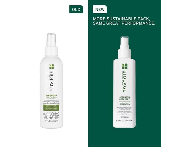 Obnovujci sprej pre pokoden vlasy Biolage Strength Recovery Repairing Spray - 250 ml