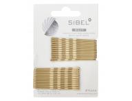 Vlnit sponka Sibel Wavy - 5 cm, zlat - 24ks