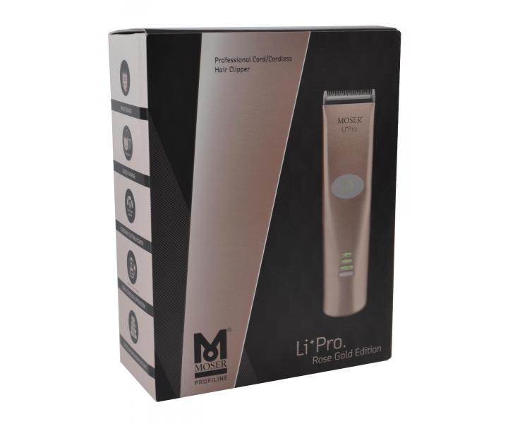 Profesion�lny stroj�ek na vlasy Moser Li+ Pro Rose Gold Edition 1884-0055