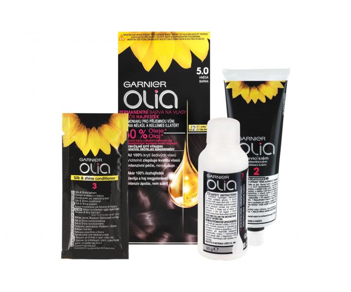 Permanentn� olejov� farba Garnier Olia 5.0 hned�