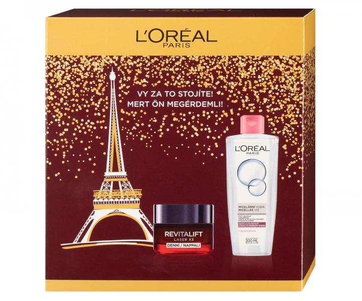 Dar�ekov� sada Lor�al Paris Revitalift Laser X3 - denn� kr�m 50 ml + micel�rna voda 200 ml