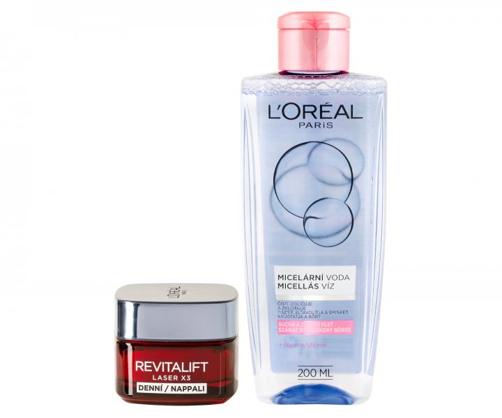 Dar�ekov� sada Lor�al Paris Revitalift Laser X3 - denn� kr�m 50 ml + micel�rna voda 200 ml