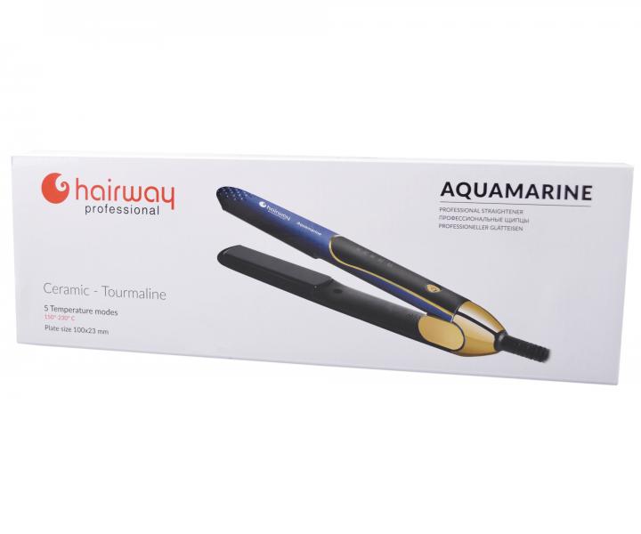 Profesionlna ehlika na vlasy Hairway Aquamarine - 100 x 23 mm - ierna