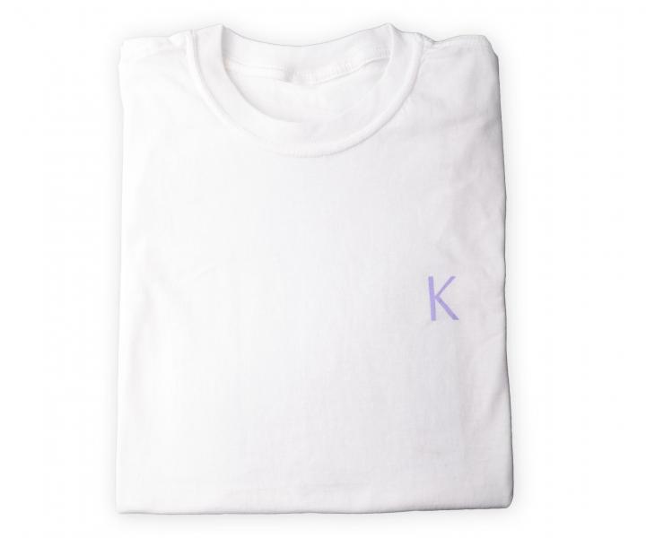 Krastase bavlnen triko s krtkym rukvom - biele, vel.M