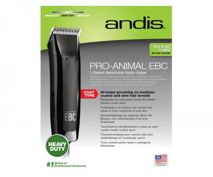 Profesionlny strojek na zvieraciu srs Andis EBC II 2 Speed - MGB-5 - rozbalen, pouit