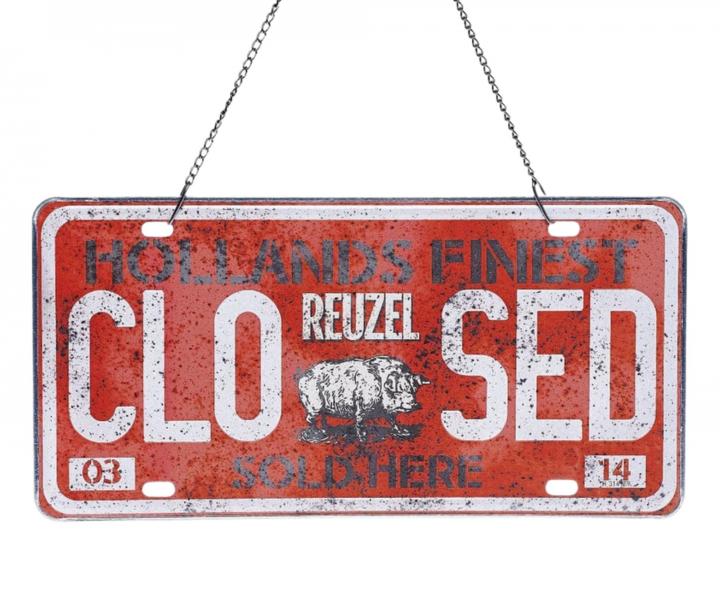 Plechov cedua na dvere otvoren/zatvoren Reuzel (bonus)