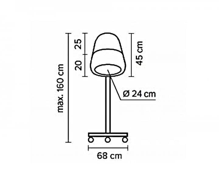 Suiaca helma na stojane Hairway 49013 - biela