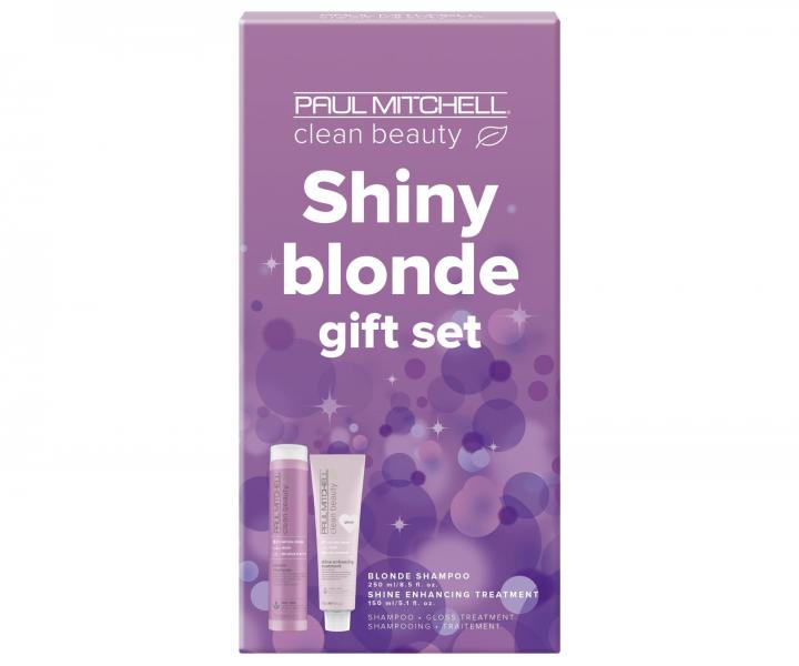 Darekov sada na neutralizciu ltch tnov Paul Mitchell Clean Beauty Shiny Blonde Gift Set