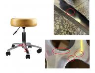 Taburet na kolieskach Detail BOB - zlat� (30) - II. akos� - po�kriaban� podstavec