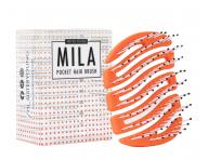 Kefa na vlasy nylonov�mi �tetinami Sister Young Mila Pocket Hair Brush - oran�ov�