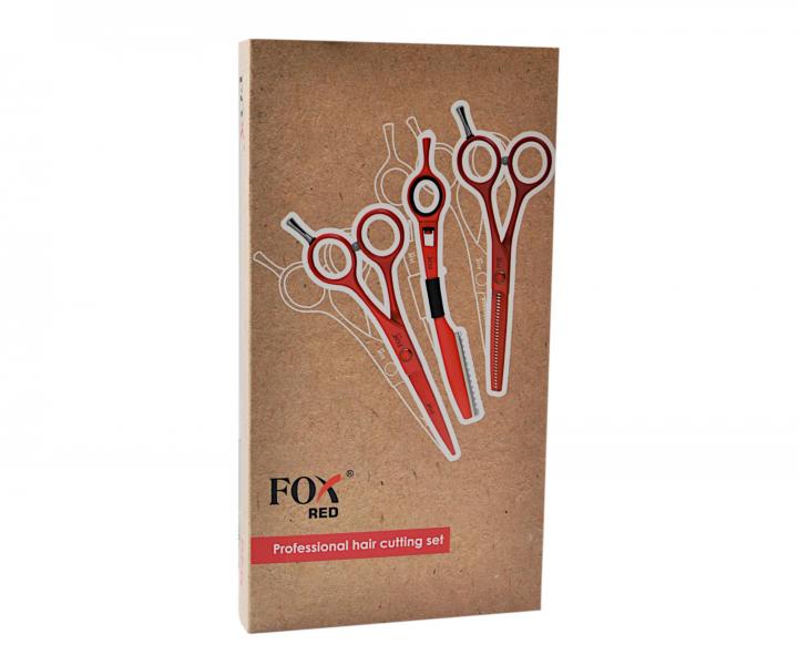 Sada kadernckych nonc Color Fox Red 5,5" + britva - erven
