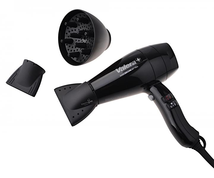 Profesionlny fn na vlasy s prdovm chrniom Valera Swiss Secure Jet 7600 - 2000 W, ierny
