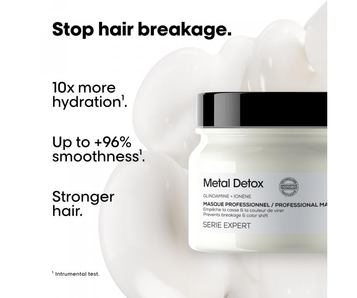 Maska pre farben� a po�koden� vlasy Lor�al Professionnel Serie Expert Metal Detox - 150 ml