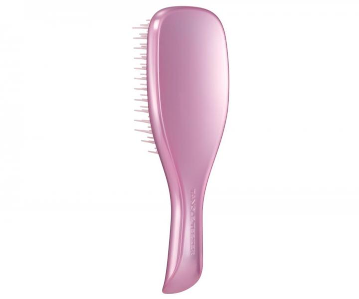 Cestovn� kefa na roz�es�vanie vlasov Tangle Teezer Ultimate Detangler Mini Chrome Pink Satin - metalick� svetlo ru�ov�