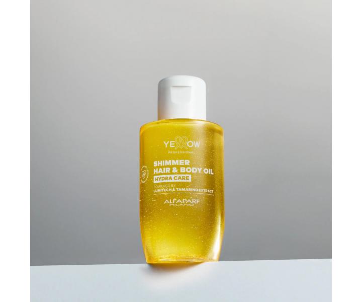 �ahk� rozjas�uj�ci hydrata�n� olej na vlasy a telo Yellow Professional Hydra Care Shimmer Hair&Body Oil - 100 ml
