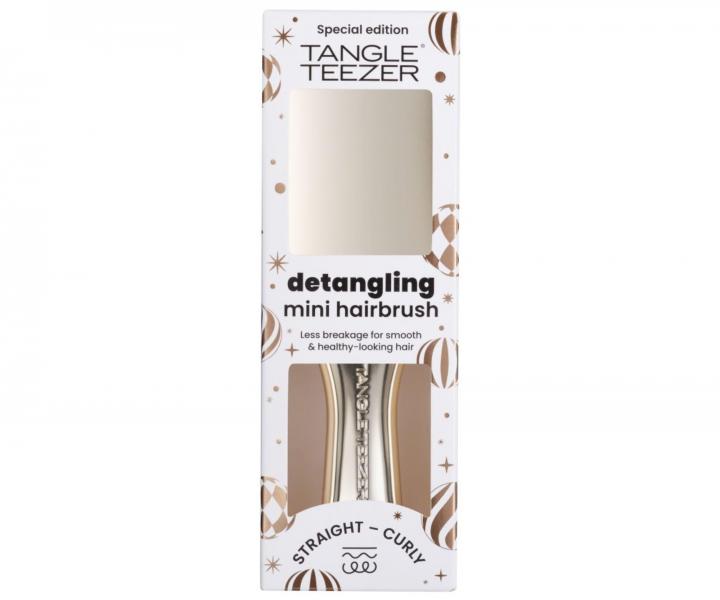 Cestovn� kefa na roz�es�vanie vlasov Tangle Teezer Ultimate Detangler Mini Chrome Champagne Gold - metalick� zlat�