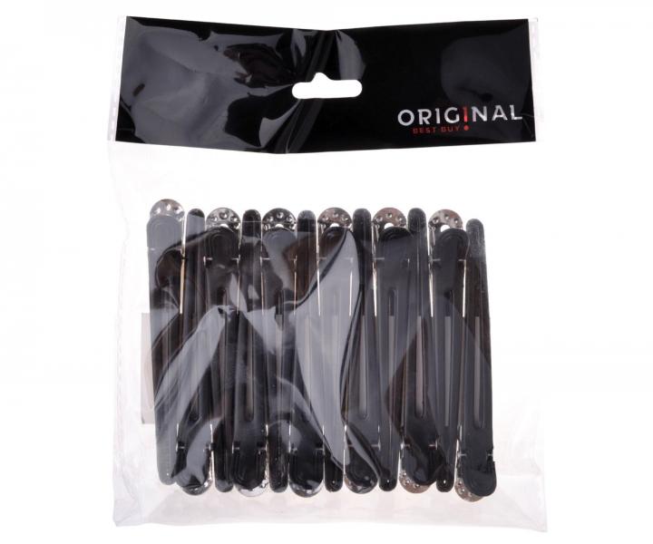 Klipsy do vlasov Original Best Buy - 10 cm, ierne, 12 ks