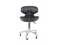 Taburet na koliesk�ch SilverFox 70083, �ierny