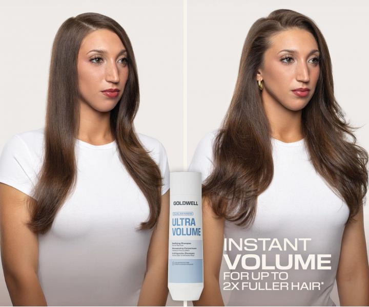Rad pre objem jemn�ch a z�ahnut�ch vlasov Goldwell Dualsenses Ultra Volume