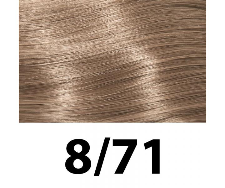 Preliv na vlasy Subrina Professional Demi Permanent 60 ml - 8/71 svetl blond - hnedo popolav