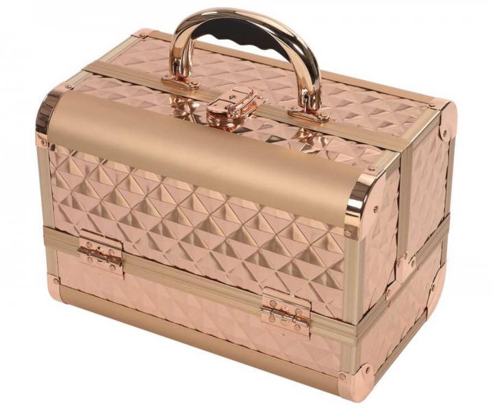 Profesionlny kozmetick kufor Sibel - rose gold