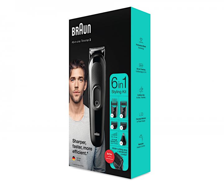 Zastrihva vlasov a fzov Braun All-in-one Trimmer 3 MGK3320
