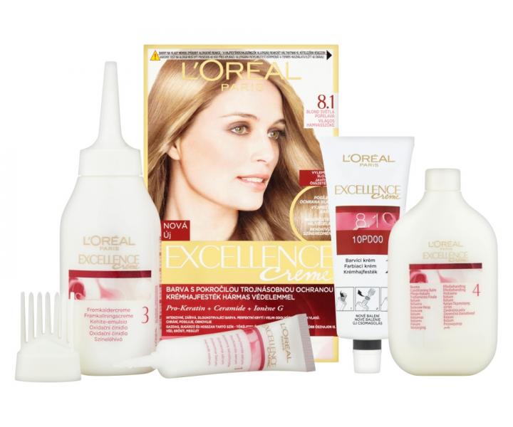 Permanentn farba Loral Excellence 8.1 blond svetl popolav
