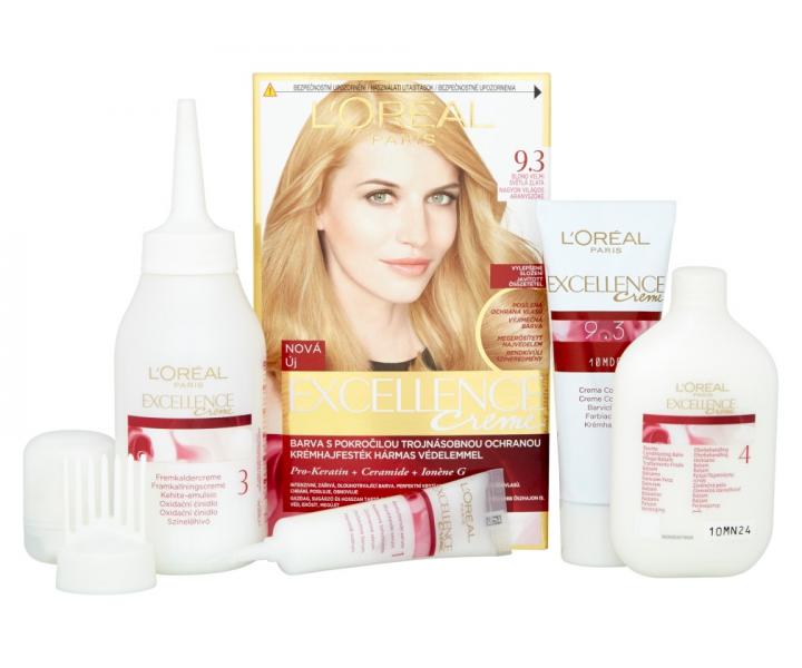 Permanentn� farba Lor�al Excellence 9.3 blond ve�mi svetl� zlat�
