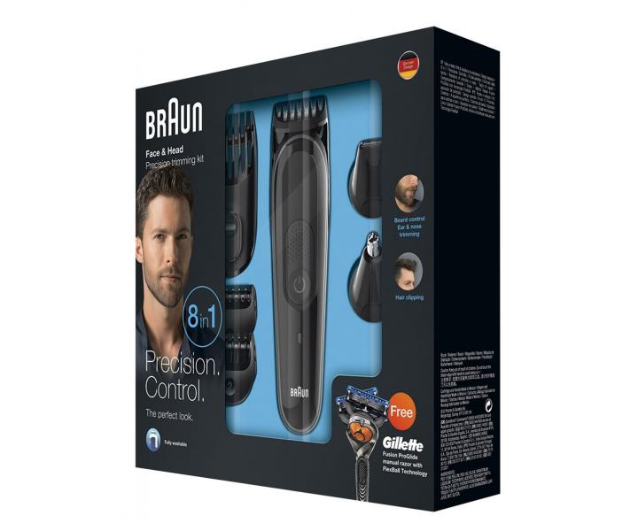 Striha� pre cel� telo Braun MGK3060 - �ierny + zdarma holiaci stroj�ek Gillette