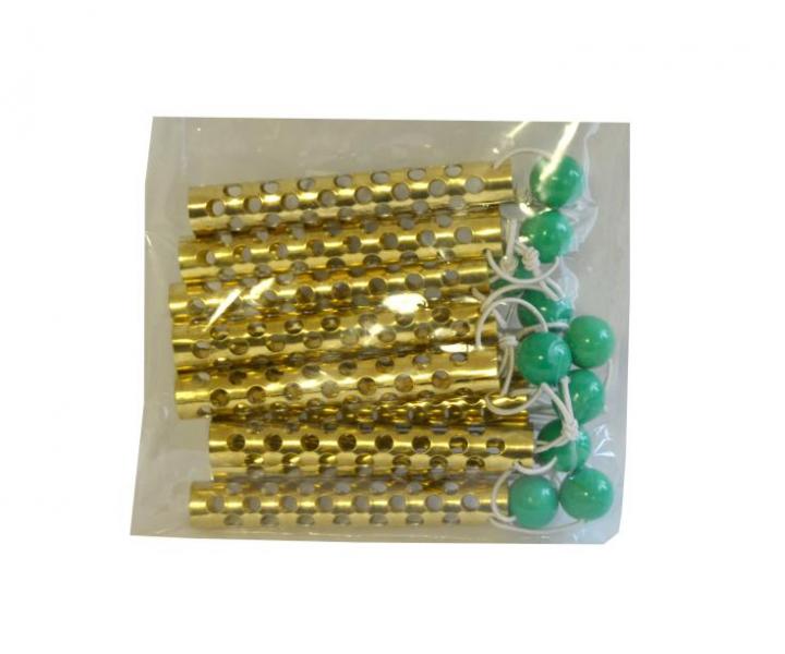 Kovov natky Duko s gulikou, zlat - pr. 11mm, 10 ks