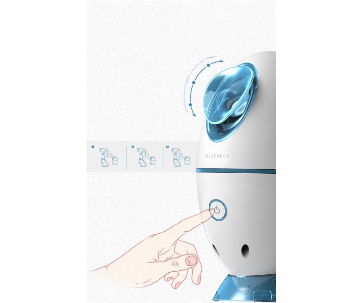 Parn tvrov naparova s ionizciou SilverFox Ion Facial Steamer F-001