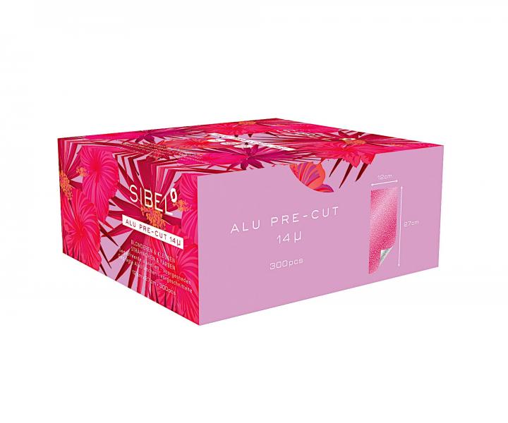 F�lie na mel�r Sibel Alu Pre-Cut 14 mikro - 12 x 27 cm - 300 ks, ru�ov�