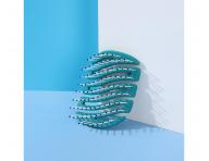 Kefa na vlasy s nylonov�mi �tetinami Sister Young Mila Pocket Hair Brush - tmavo zelen�
