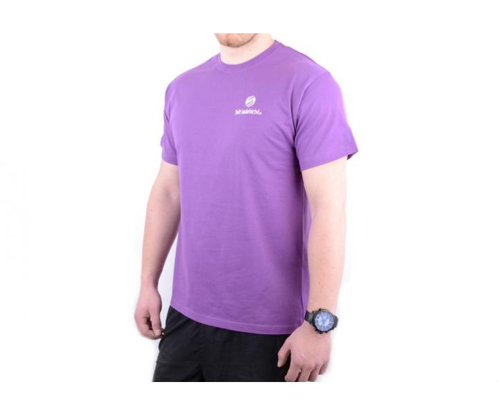 Triko s krtkym rukvom - pnske, fialov XXL