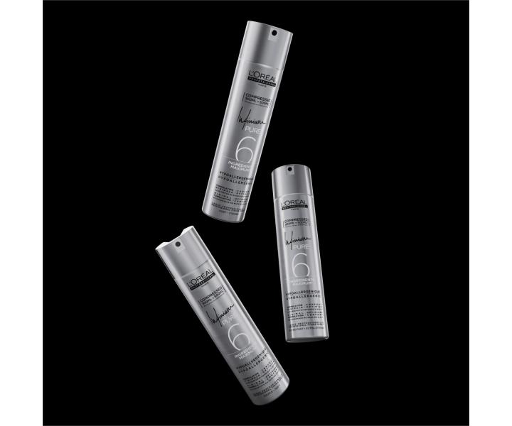 Hypoalerg�nny lak na vlasy s �ahkou fix�ciou Lor�al Professionnel Infinium Pure Soft - 300 ml