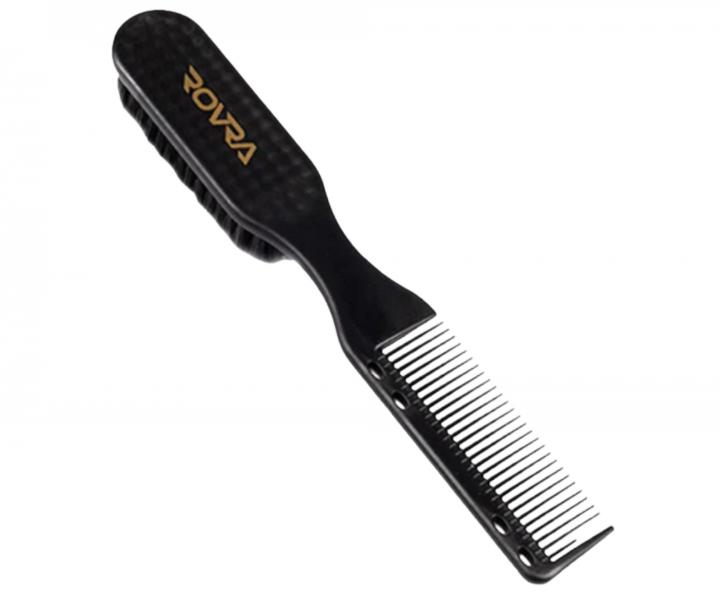 Fade kefa na vlasy a f�zy s hrebe�om Rovra Fade Comb Brush L - �ierny