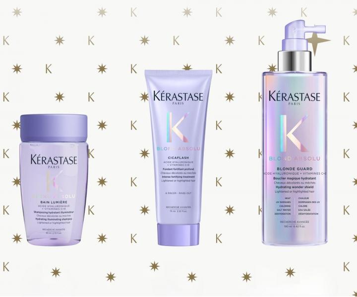Dar�ekov� sada pre hydrat�ciu a rozjasnenie blond vlasov K�rastase Blond Absolu Set