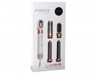 Multifunkn teplovzdun kefa Eurostil Professional Penta - 1300 W, biela