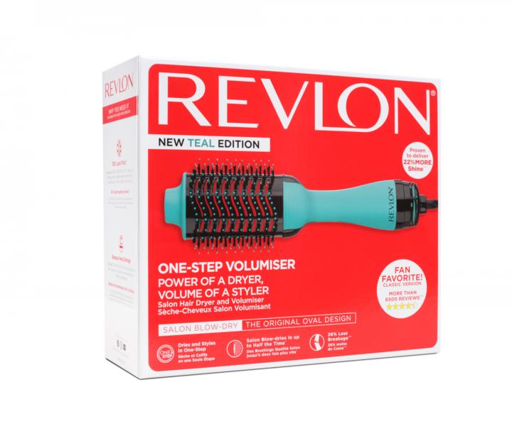 Ovlna teplovzdun kefa na vlasy Revlon Teal RVDR5222TE